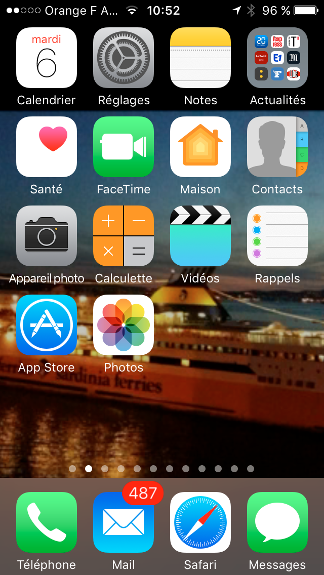 Apple iPhone : Configuration d'un compte de messagerie