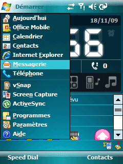Microsoft Windows mobile 6 : Configuration d'un compte de messagerie